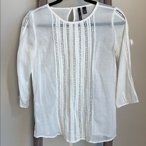 Mango peasant style shirt, like new!